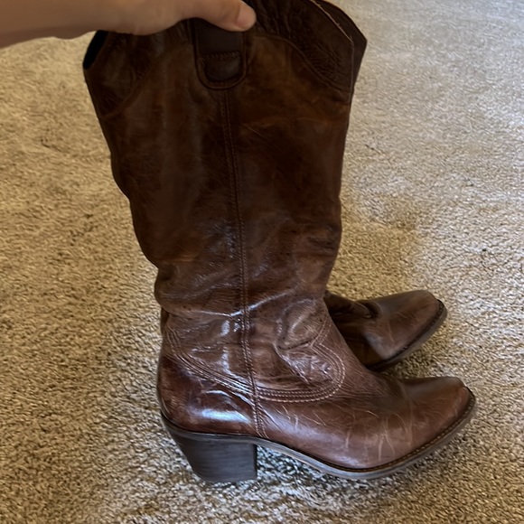 Cathy Jean leather cowboy boots size 7 - Picture 3 of 5